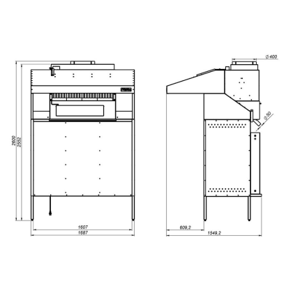 ЗОНТ вытяжной VESTA V2 - изображение 2